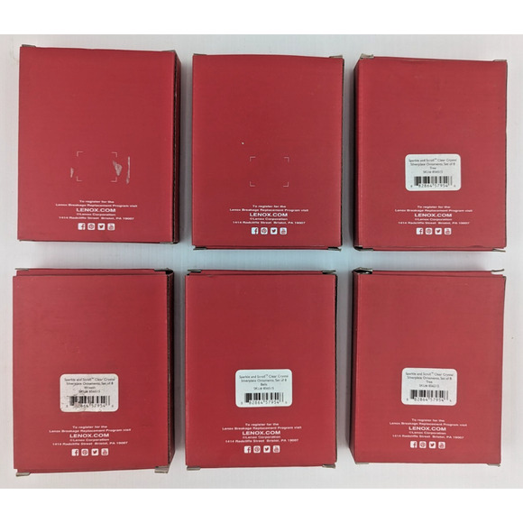 Lenox Holiday Ornament Metal American by Design Assorted Lot of 6 - Picture 9 of 9